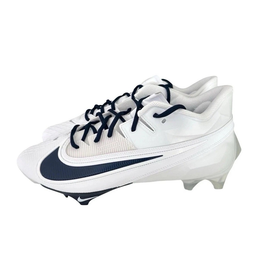 Nike Vapor Edge Elite 360 2  White Navy‎ Football Cleats FJ6125-103 Sz 13.5 Wide